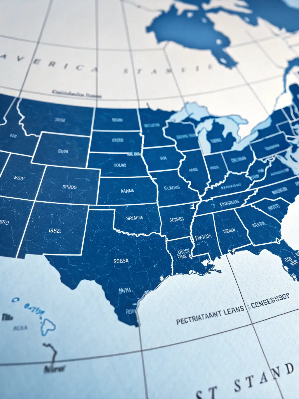 A map of the United States with pins highlighting various locations, showcasing AIPoweredVoIP's nationwide deployment capabilities.