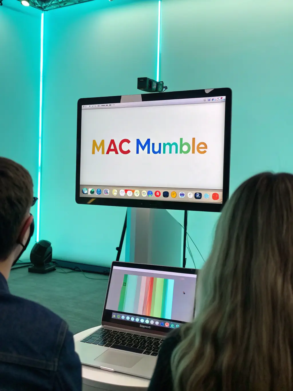 A screenshot of a real-time transcription interface during a business call, highlighting the accuracy and speed of the transcription.