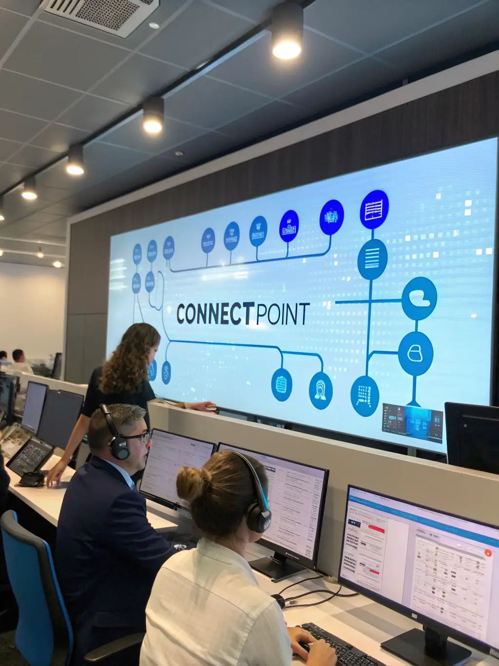 A graphic illustrating a call being routed directly to a specialized agent, bypassing traditional menu options. The graphic should be clean, modern, and easy to understand.